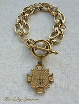 Saint Benedict cross bracelet