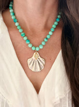 Isla seashell & opal necklace