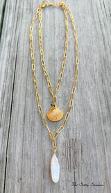 Golden Shore Double Strand Necklace