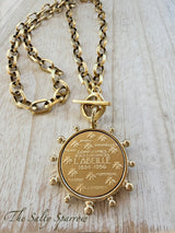 L’ABEILLE French coin necklace