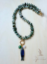 Calypso fish necklace