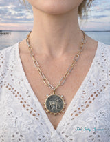 Equestrian Bi-Color Chain Necklace
