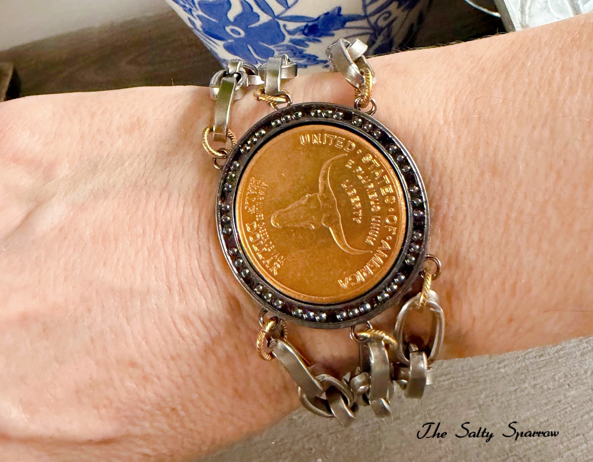 Frontier Longhorn Chain Bracelet – The Salty Sparrow