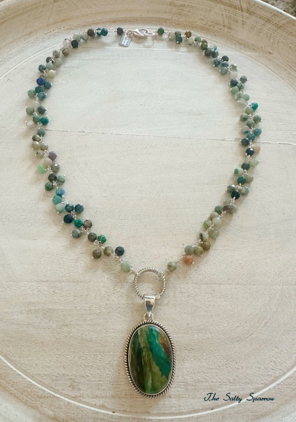 Vibrant Chrysocolla Necklace