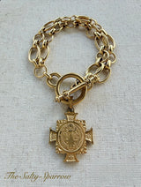 Saint Benedict cross bracelet