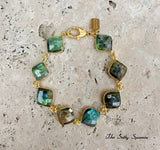 Labradorite Dew Drop Bracelet