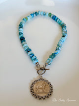 The Blue Bridle Necklace