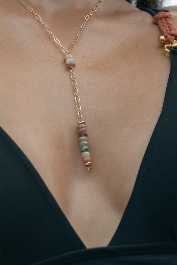 Sonoran Multi-Colored Moonstone Necklace