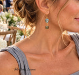 Labradorite Luna Drop Earrings
