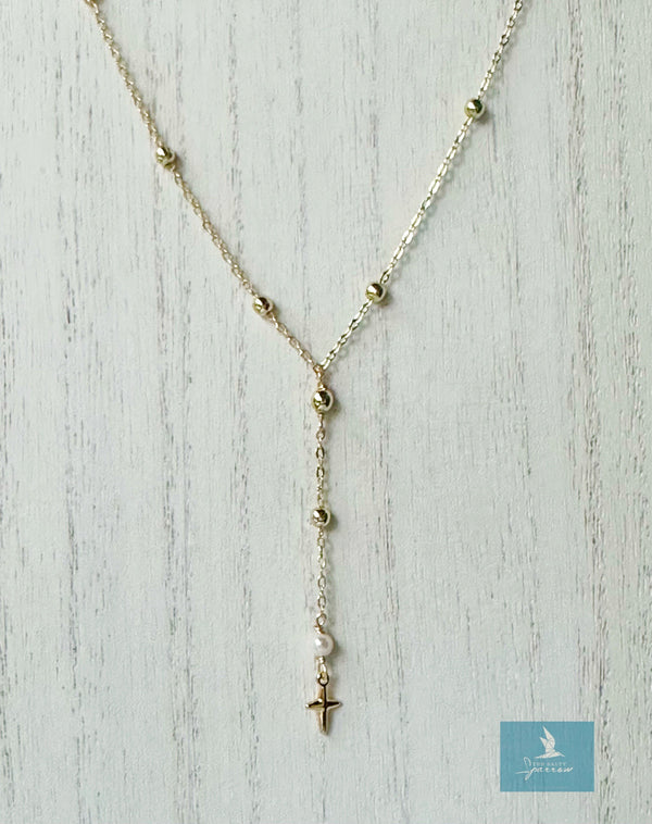 Satellite Y Cross Necklace