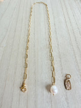 Coastal aquatic chain necklace