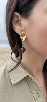 Santal Tiger’s eye earrings