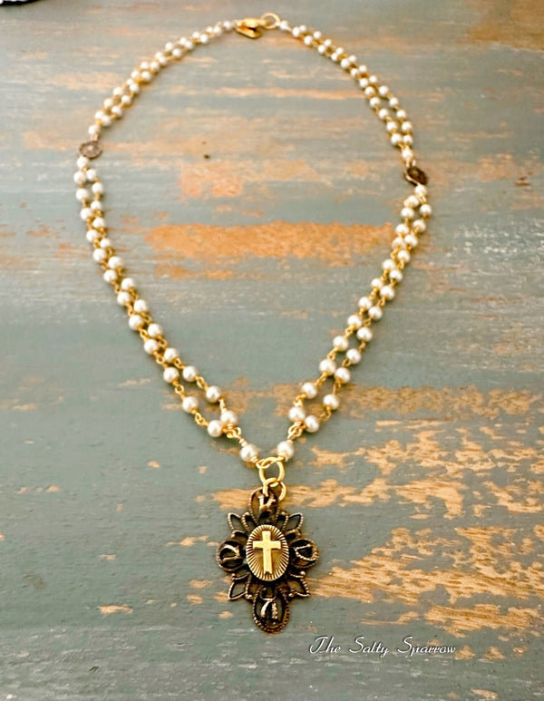 Blessed Devotion Pearl Necklace