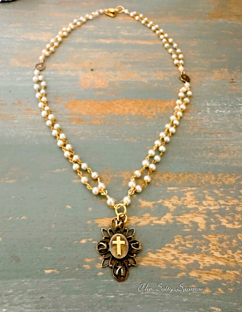 Blessed Devotion Pearl Necklace