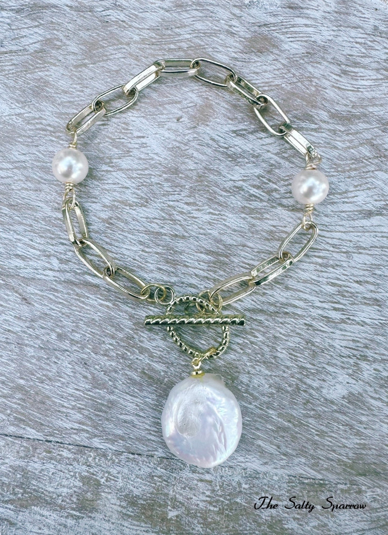 Full Moon Dainty Chain Bracelet