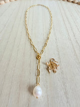 Coastal turtle chain necklace