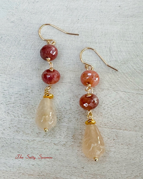 Apricot & Vanilla Earrings