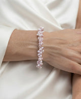Lilac cluster pearl bracelet