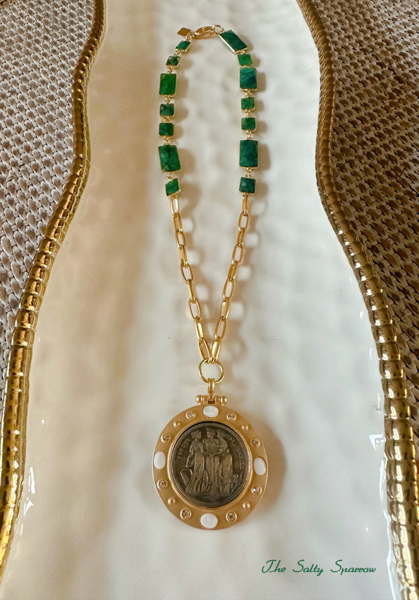 Three Graces Coin Necklace