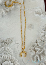 Golden Horseshoe Necklace