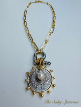 Le Monde horseshoe carabiner necklace
