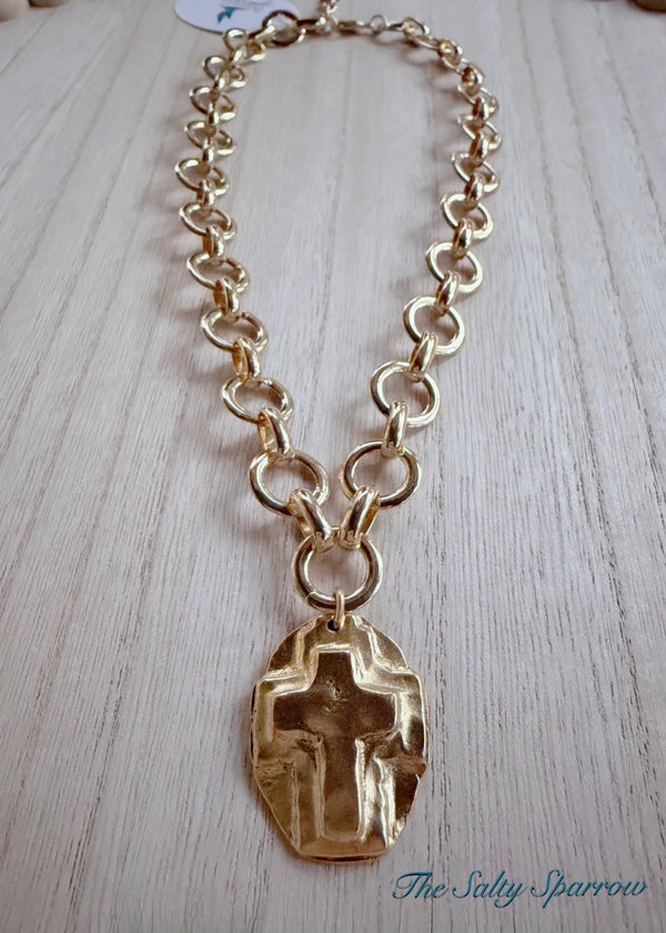 Kalos chunky cross necklace