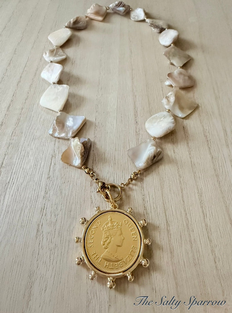 Elizabeth organic freshwater pearl necklace