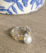 Sterling Gold/Silver Dove Gray Pearl Ring