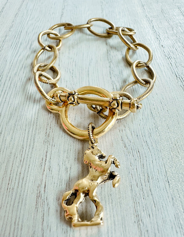 Horse toggle bracelet