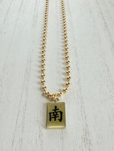 Mahjong tile necklaces