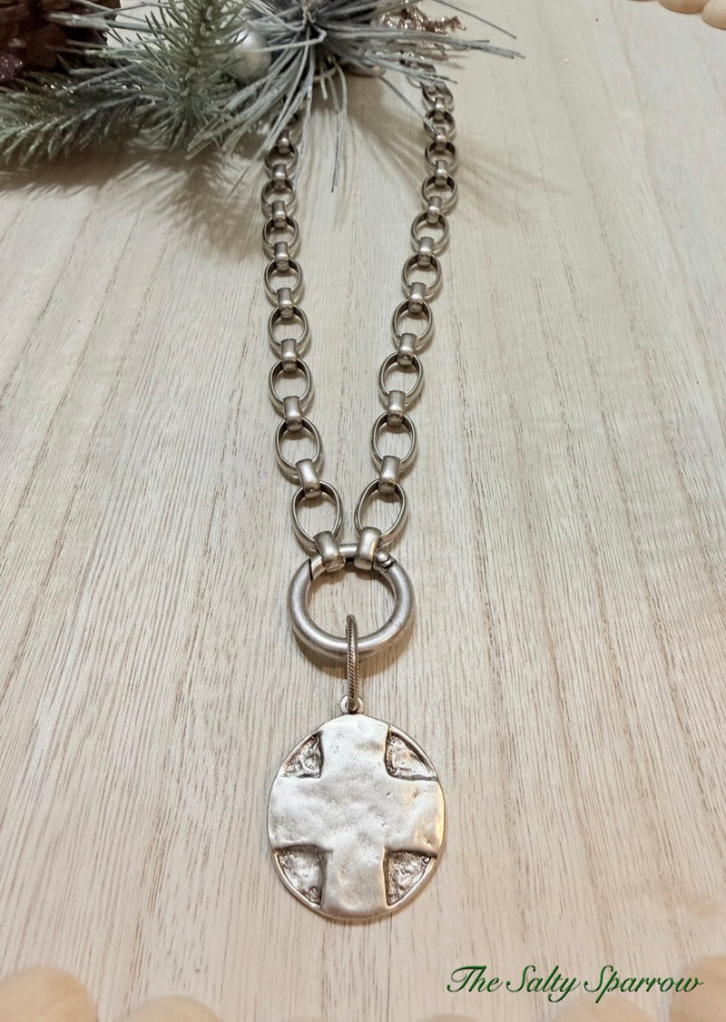 The Lord’s Prayer silver chain necklace