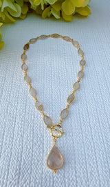 Champagne Rutilated Quartz Necklace