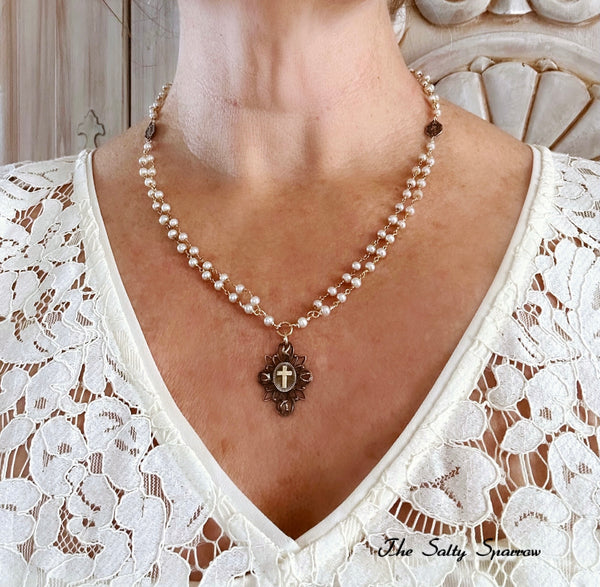 Blessed Devotion Pearl Necklace