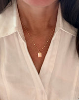 Mahjong tile necklaces