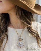 Le Monde horseshoe carabiner necklace
