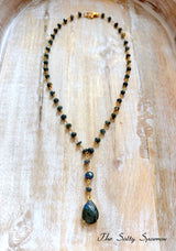 Labradorite Teardrop Necklace