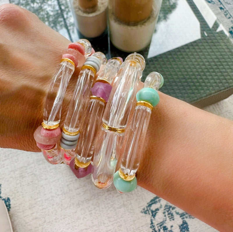 Lucite bangle bracelet (You pick your color)