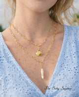 Golden Shore Double Strand Necklace