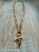 Gwendolyn cyber bird necklace