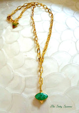 Green Strawberry Quartz Delight Necklace