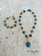 Labradorite Dew Drop Bracelet