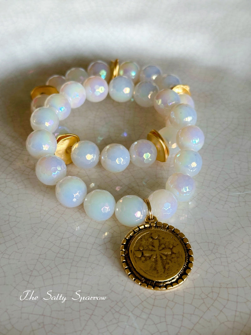 Heaven White Bracelet Duo