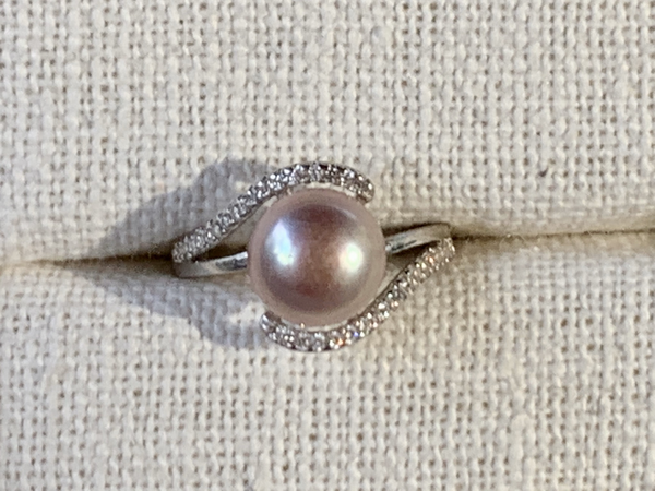Blush Pearl Ring (Sterling Silver)