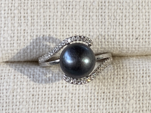 Peacock Pearl Ring (Sterling Silver)