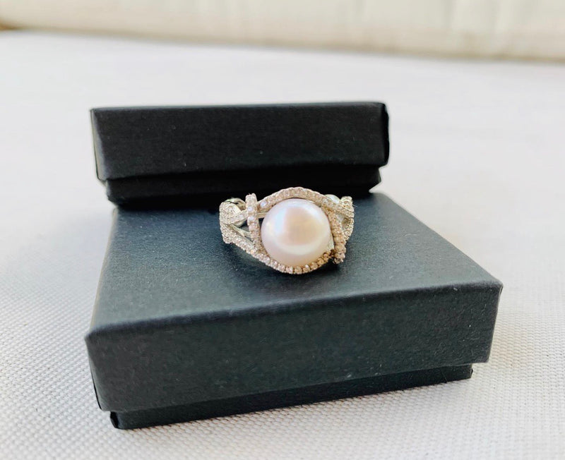 Sterling Silver/freshwater Pearl Ring