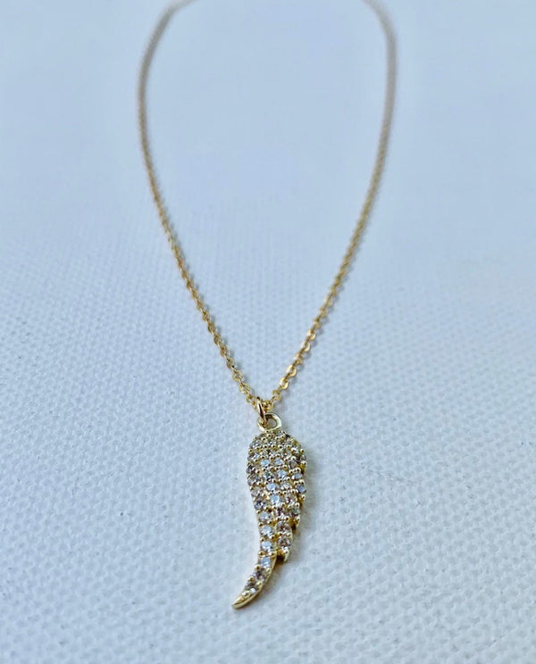 Petite Diamond Angel Wing Necklace