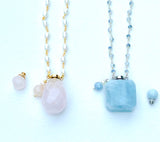 Essential Oil Gemstone Bottle Necklaces (You Choose)