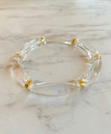 Clear lucite bangle bracelet